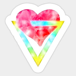 Through The Heart Sticker